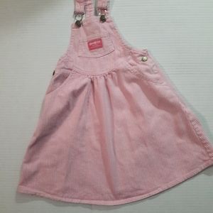 Oshkosh B'Gosh Pink Overall Jumper Dress